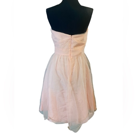 David’s Bridal Light Pink Chiffon Midi Dress Gown - Picture 11 of 16